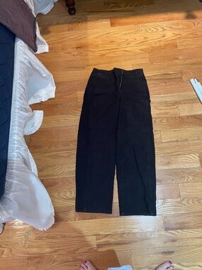 Wilfred Black Women's High-Rise Wide-Leg Trousers